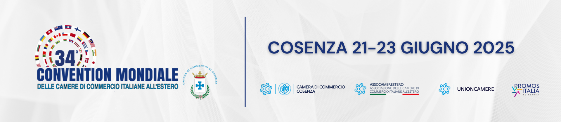 34° Convention Mondiale delle CCIE - Cosenza 21-23 giugno 2025