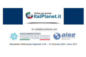 Newsletter ItalPlanet 12 gennaio 2024