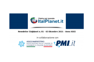 Newsletter ItalPlanet 3 dicembre 2021