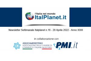 Newsletter ItalPlanet 29 aprile 2022
