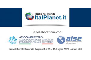 Newsletter ItalPlanet 15 luglio 2022