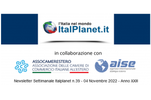 Newsletter ItalPlanet 4 novembre 2022