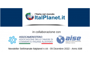 Newsletter ItalPlanet 9 dicembre 2022