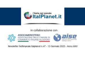 Newsletter ItalPlanet 13 gennaio 2023