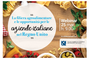 Webinar sulle opportunità dell'agroalimentare all'estero - Regno Unito
