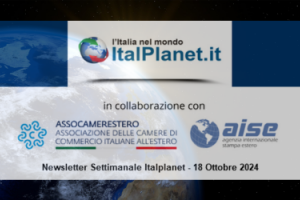 Newsletter ItalPlanet 18 ottobre 2024