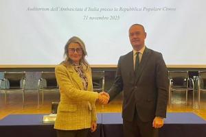 Ivana Jelinic, CEO di ENIT e Lorenzo Riccardi, Presidente CICC